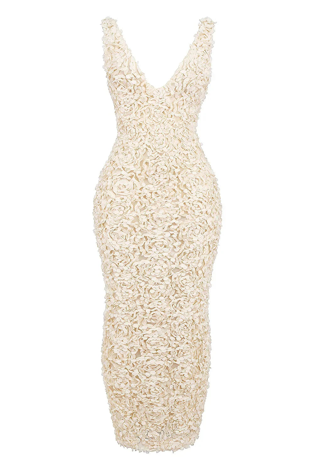 Livette - 3D Roses Maxi Dress