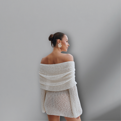 Elina Mini Dress - Elegant &amp; Off-Shoulder