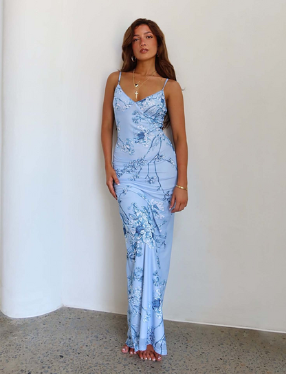 Livette - Floral Rose Maxi Dress