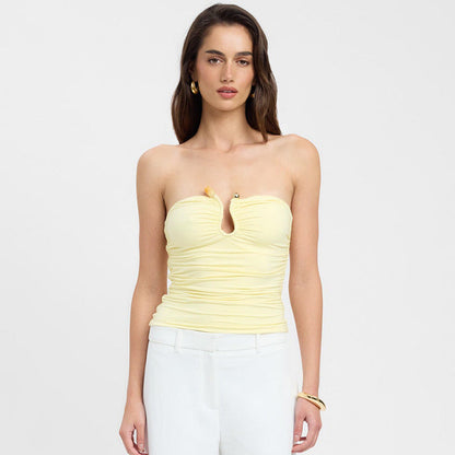 Narella – Strapless top with decorative detail