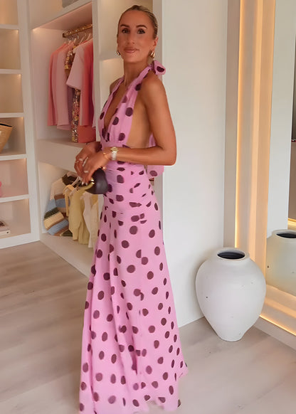 Livette - Polka Dot Maxi Dress