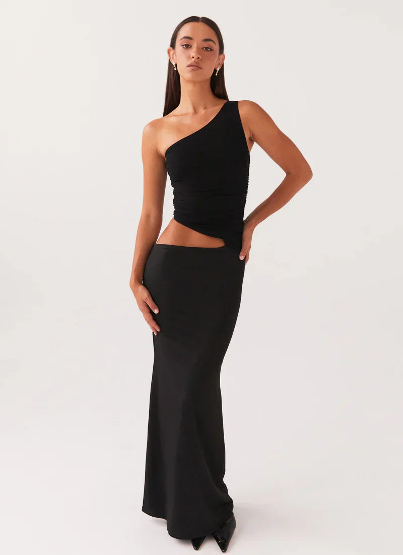 Mia Asymmetrical Long Dress