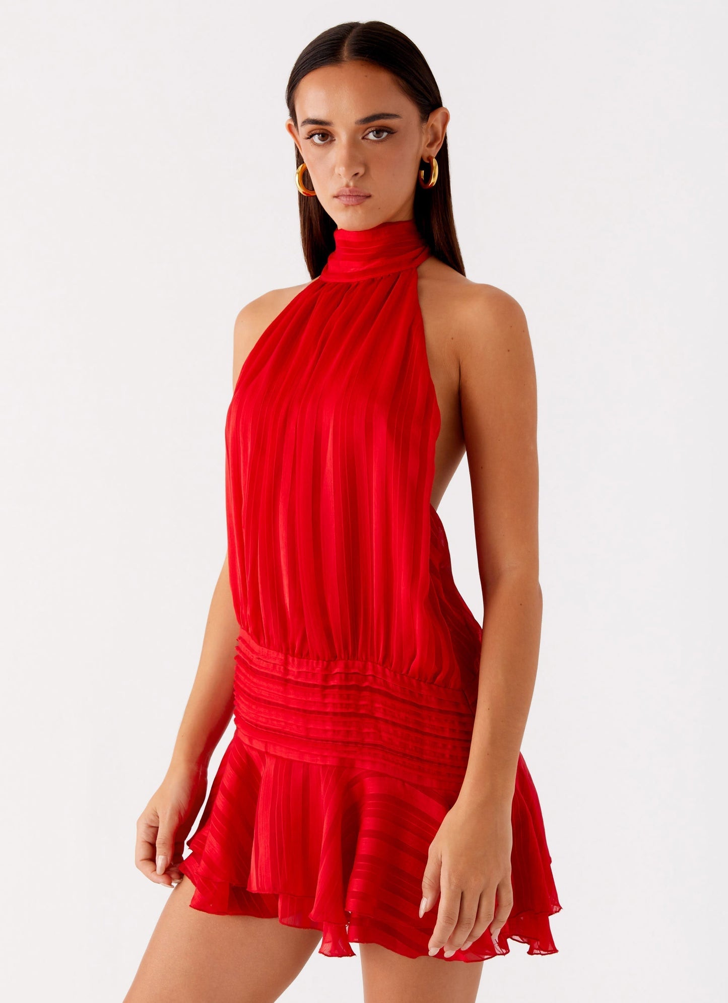 DAISY CHIFFON MINI DRESS