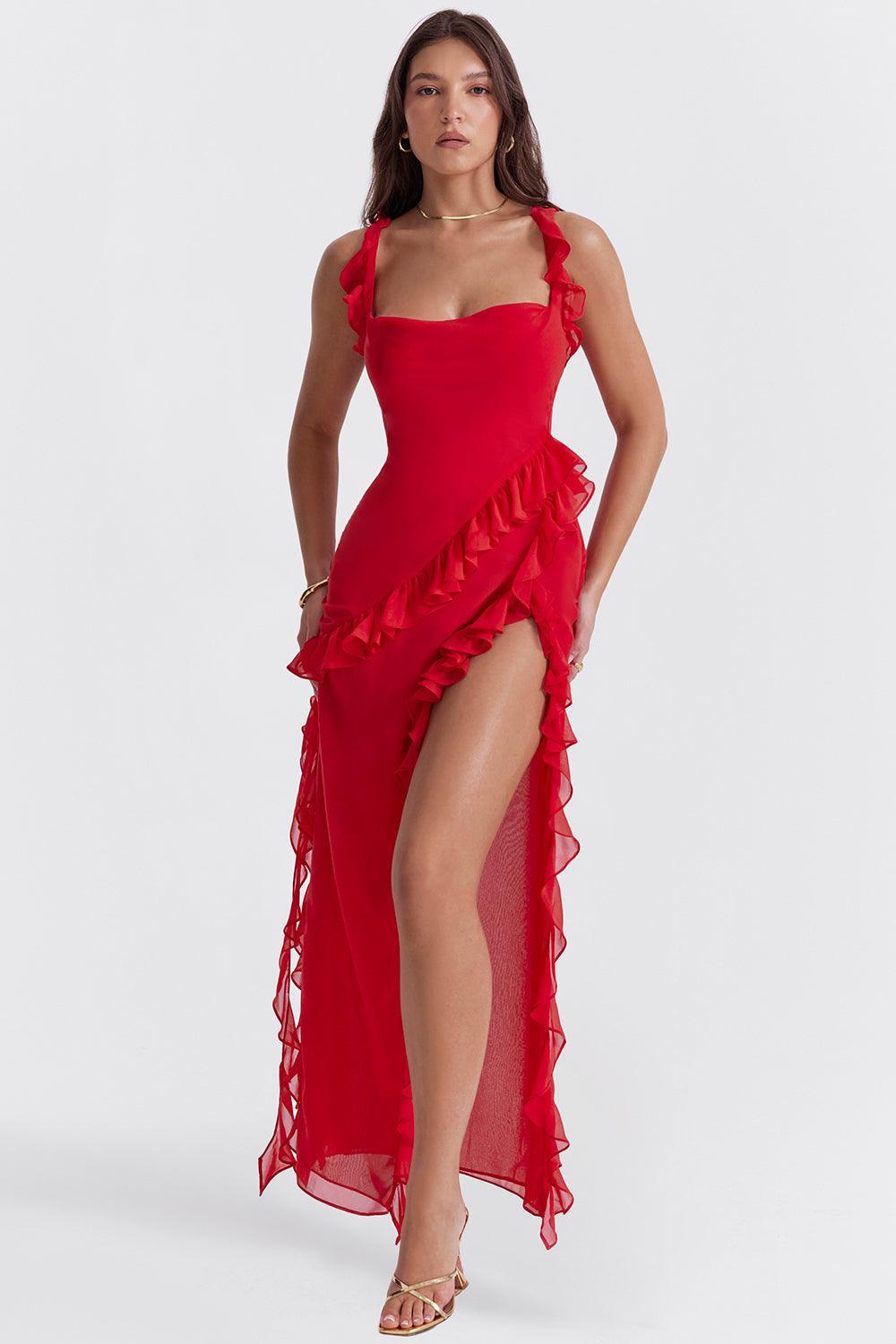 Livette - Ruffle Maxi Dress