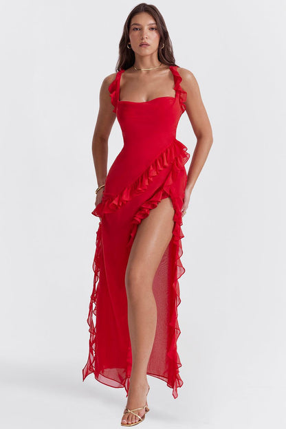 Livette - Ruffle Maxi Dress