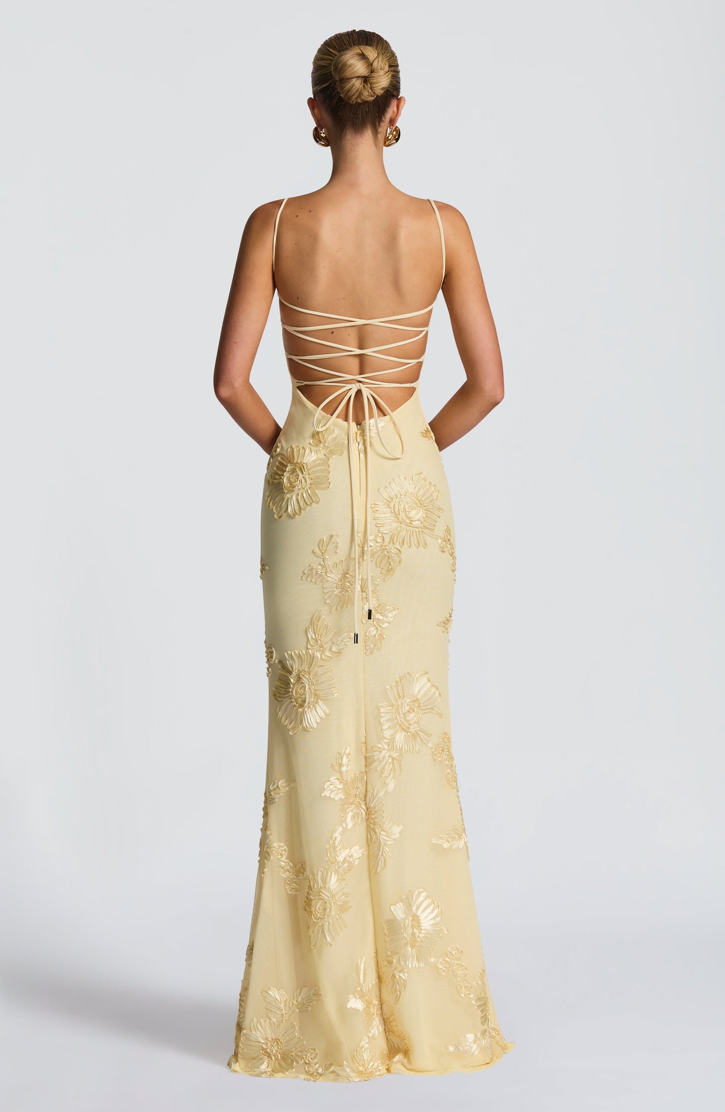 Livette - Yellow Floral Maxi Dress